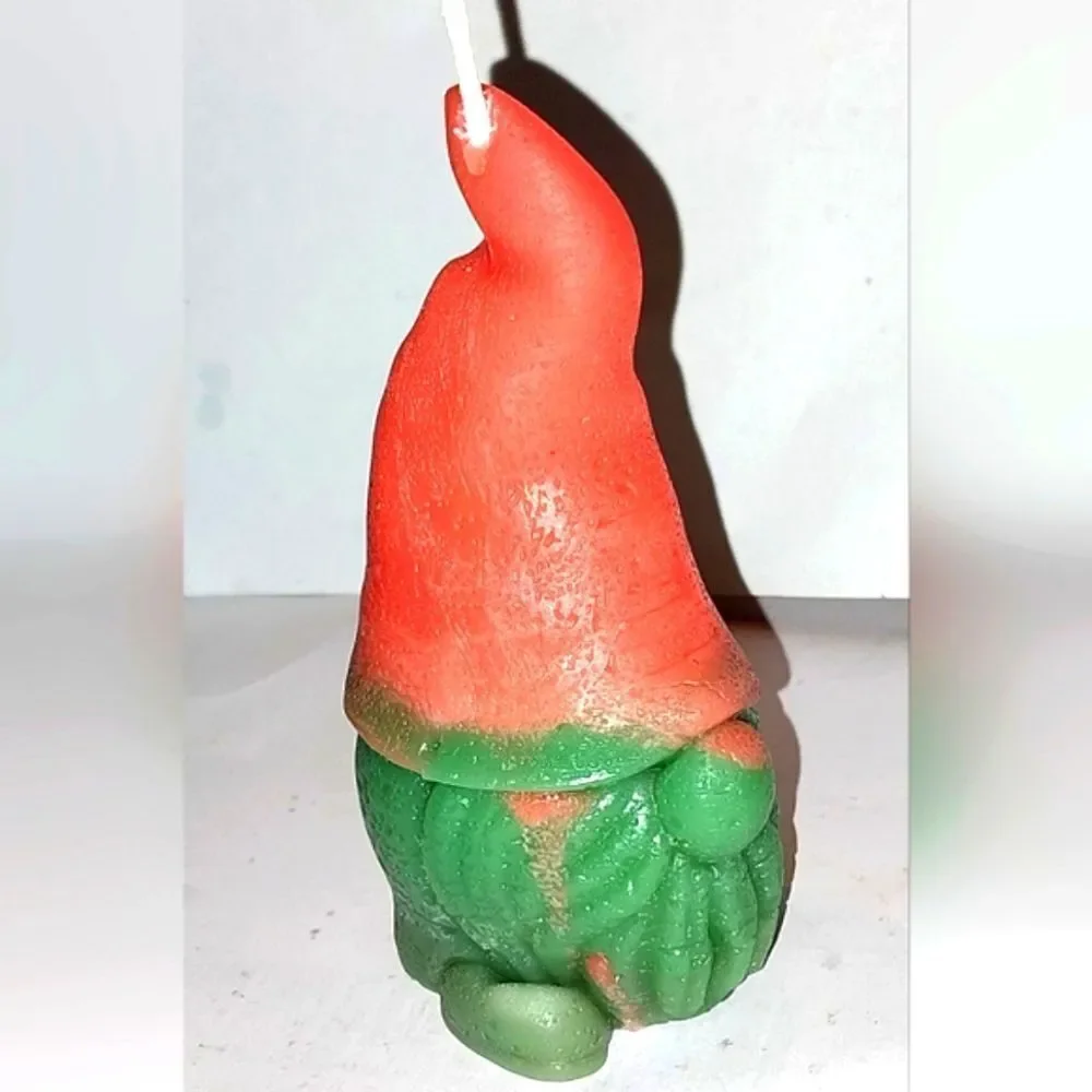 Hand crafted limited edition gnome holiday candle